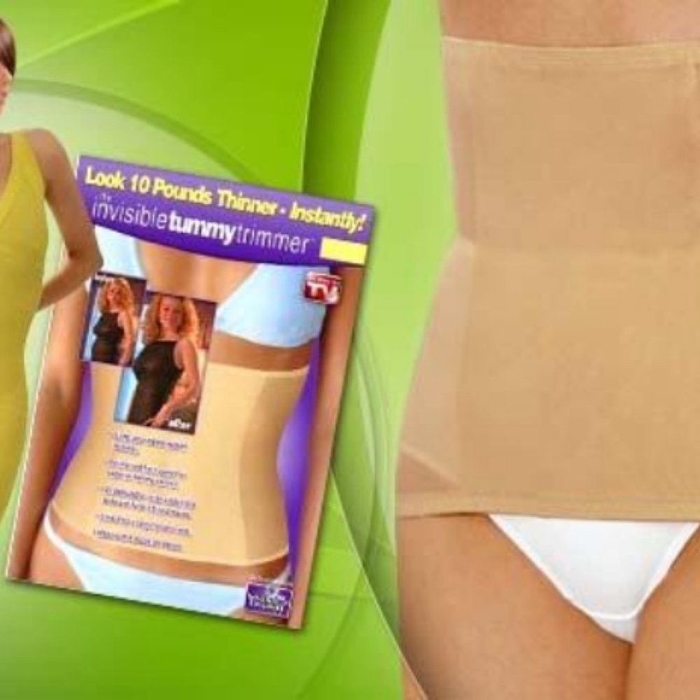 2 pk Invisible Tummy Trimmer waist slimming belt